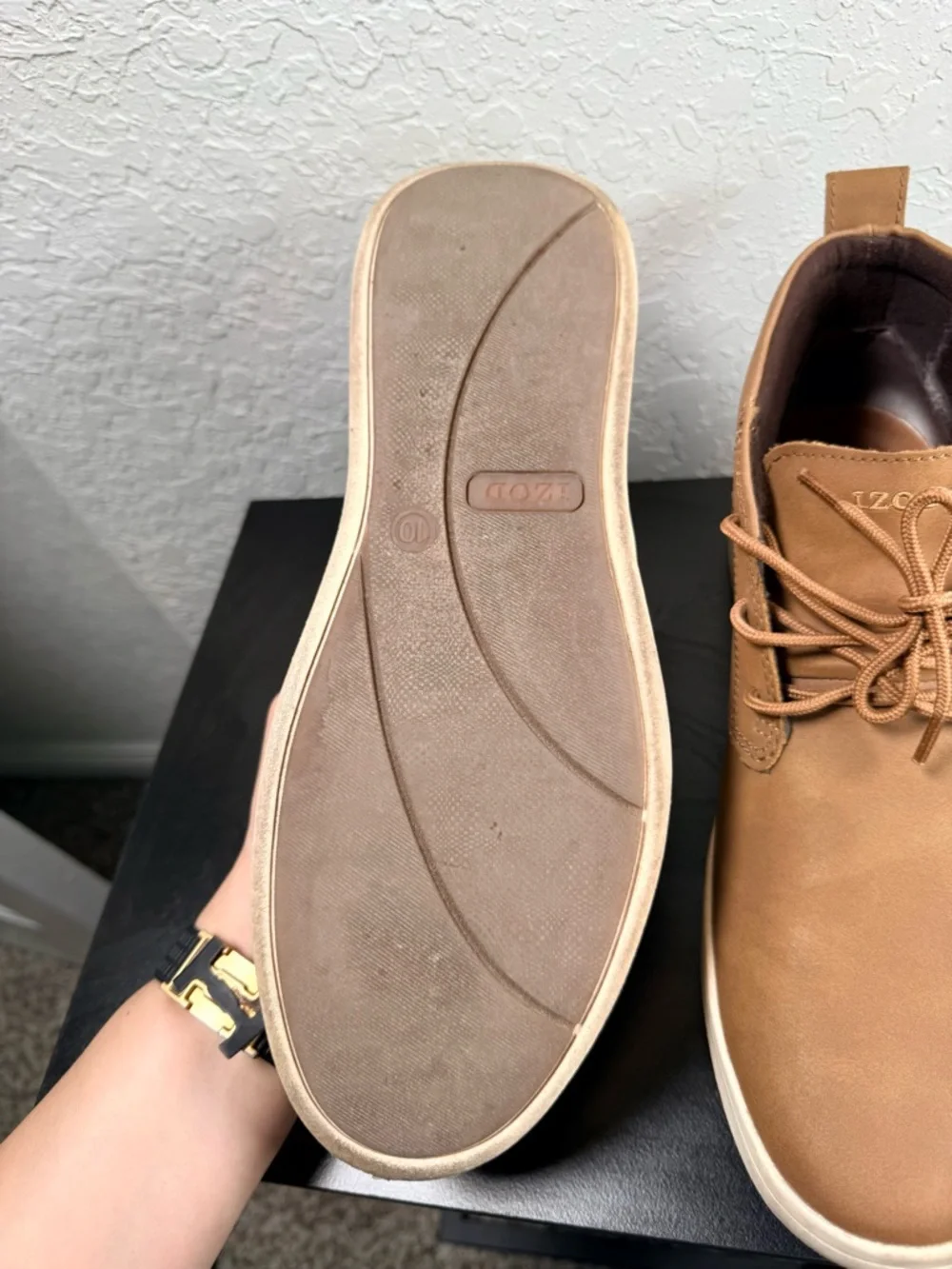 IZOD Palmer Men’s Size 10M Brown Chukka Boots Casual Lace Up Shoes - Picture 6 of 9